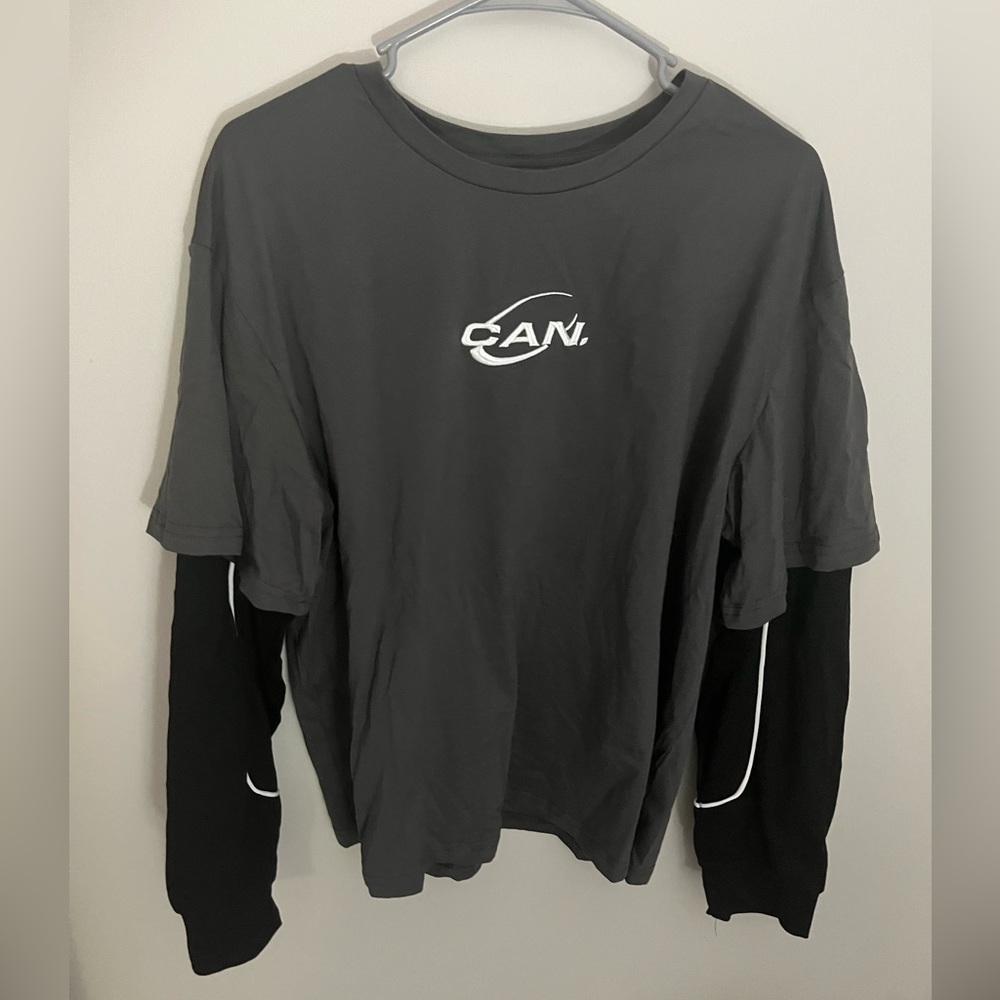 Dark Grey 2 in 1 Tee